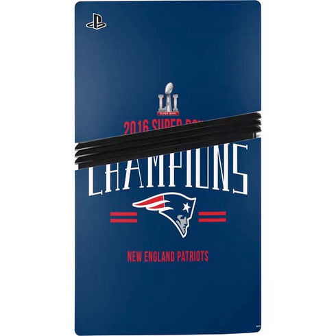NFL 2016 Super Bowl LI Champions New England Patriots PS5 Pro Disk Console Skin