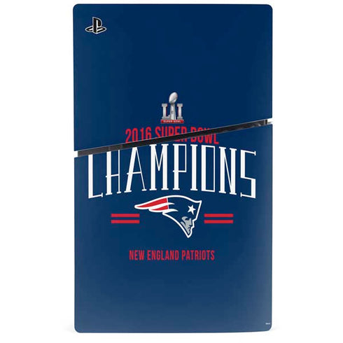 NFL 2016 Super Bowl LI Champions New England Patriots PS5 Slim Digital Edition Console Skin