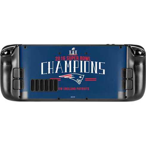 NFL 2016 Super Bowl LI Champions New England Patriots Steam Deck Handheld Gaming Computer Skin