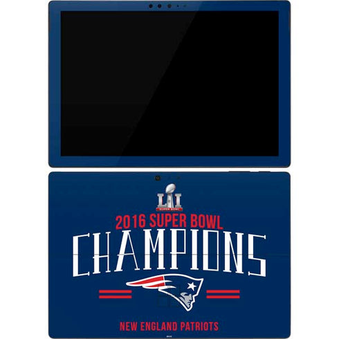 NFL 2016 Super Bowl LI Champions New England Patriots Surface Pro 7 Skin