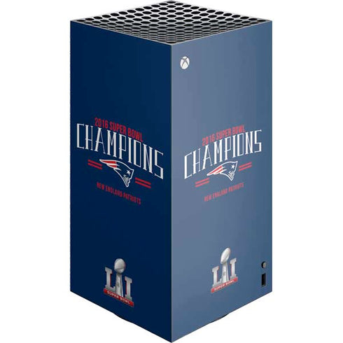NFL 2016 Super Bowl LI Champions New England Patriots XBox Series X Digital Edition Console Skin