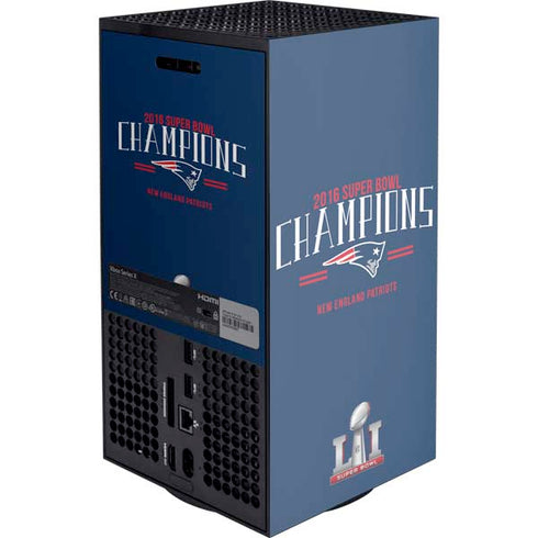 NFL 2016 Super Bowl LI Champions New England Patriots XBox Series X Digital Edition Console Skin