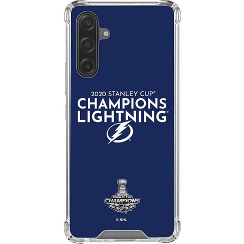 NHL 2020 Stanley Cup Champions Lightning Galaxy A17 Clear Case
