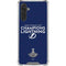 NHL 2020 Stanley Cup Champions Lightning Galaxy A17 Clear Case