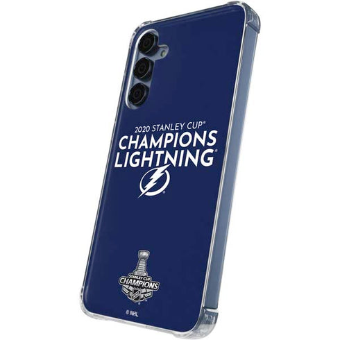 NHL 2020 Stanley Cup Champions Lightning Galaxy A55 5G Clear Case