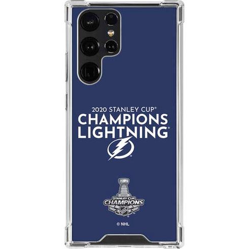 NHL 2020 Stanley Cup Champions Lightning Galaxy S23 Ultra Clear Case