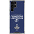 NHL 2020 Stanley Cup Champions Lightning Galaxy S23 Ultra Clear Case