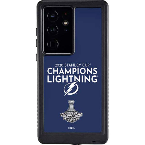 NHL 2020 Stanley Cup Champions Lightning Galaxy S24 Ultra Waterproof Case