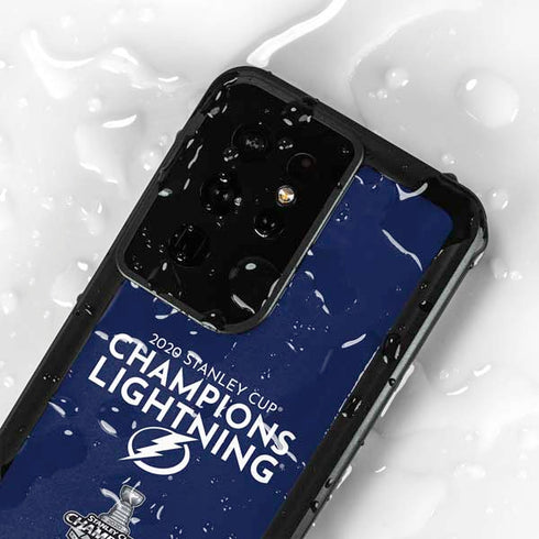 NHL 2020 Stanley Cup Champions Lightning Galaxy S24 Ultra Waterproof Case