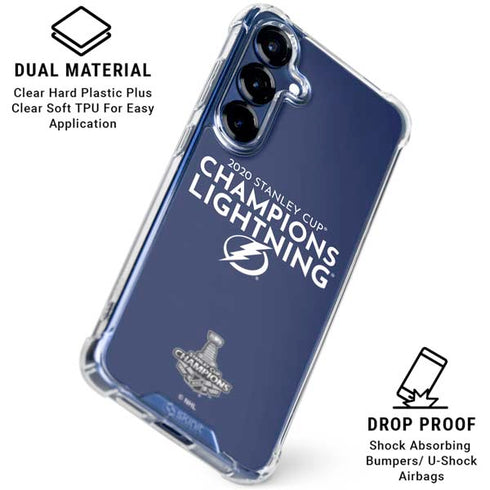 NHL 2020 Stanley Cup Champions Lightning Galaxy S25 Clear Case