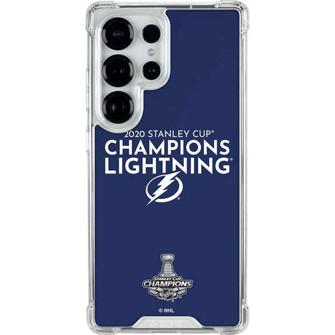 NHL 2020 Stanley Cup Champions Lightning Galaxy S25 Ultra Clear Case