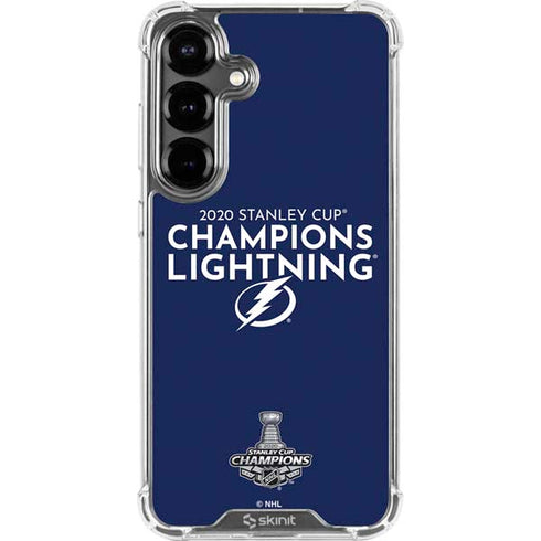 NHL 2020 Stanley Cup Champions Lightning Galaxy S26 Clear Case