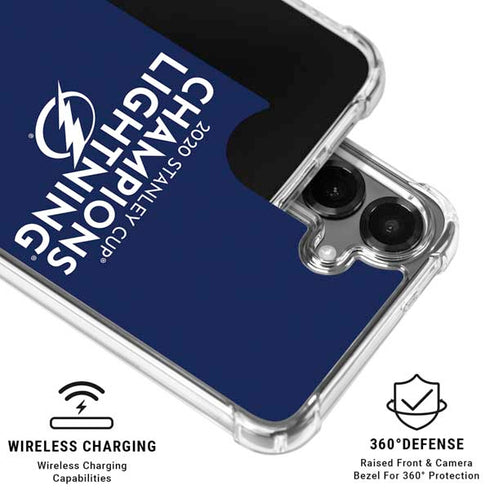 NHL 2020 Stanley Cup Champions Lightning Galaxy S26 Plus Clear Case