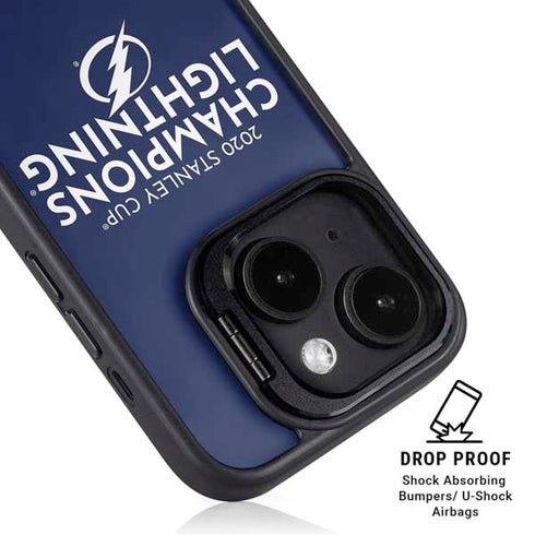 NHL 2020 Stanley Cup Champions Lightning iPhone 14 Plus Kickstand Case