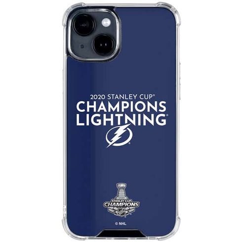 NHL 2020 Stanley Cup Champions Lightning iPhone 15 Clear Case