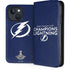 NHL 2020 Stanley Cup Champions Lightning iPhone 15 Folio Case