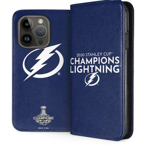 NHL 2020 Stanley Cup Champions Lightning iPhone 15 Pro Folio Case
