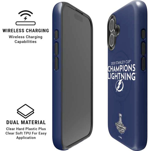 NHL 2020 Stanley Cup Champions Lightning iPhone 16 Magsafe Impact Case