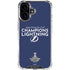 NHL 2020 Stanley Cup Champions Lightning iPhone 16 Plus Clear Case