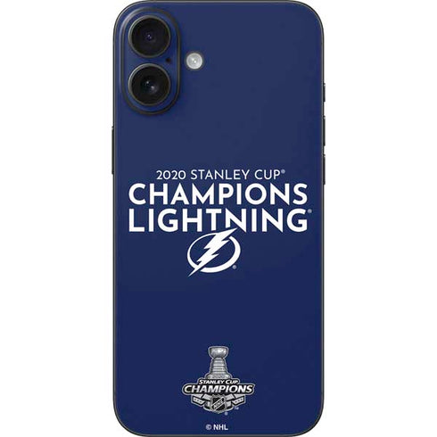 NHL 2020 Stanley Cup Champions Lightning iPhone 16 Plus Skin