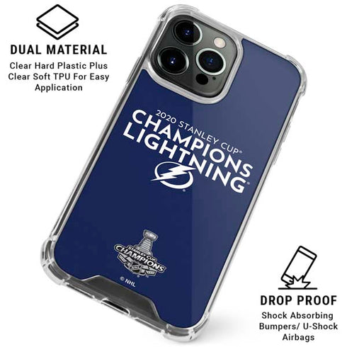 NHL 2020 Stanley Cup Champions Lightning iPhone 16 Pro Max Clear Case