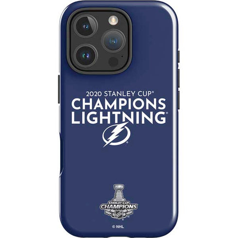 NHL 2020 Stanley Cup Champions Lightning iPhone 16 Pro Max Impact Case