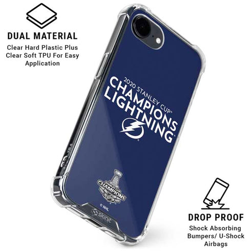 NHL 2020 Stanley Cup Champions Lightning iPhone 16e Clear Case