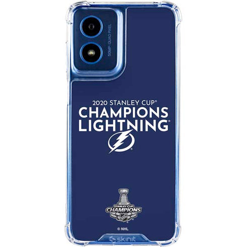 NHL 2020 Stanley Cup Champions Lightning Moto G 5G (2024) Clear Case