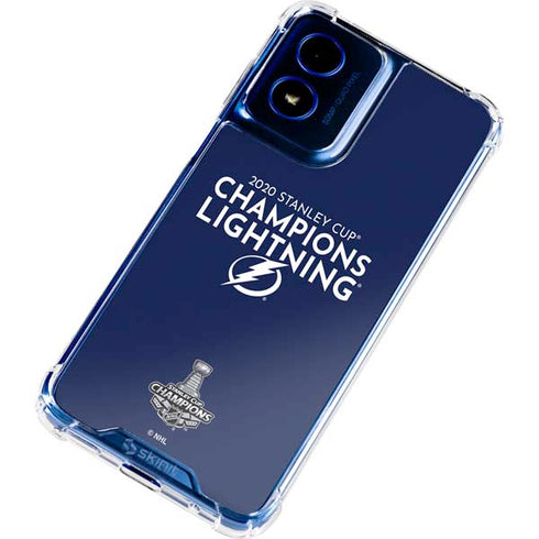 NHL 2020 Stanley Cup Champions Lightning Moto G 5G (2024) Clear Case