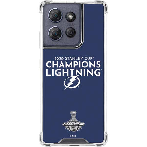 NHL 2020 Stanley Cup Champions Lightning Moto G Play 5G (2025) Clear Case