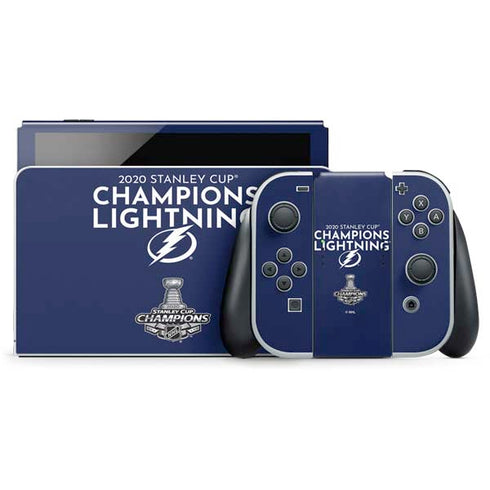 NHL 2020 Stanley Cup Champions Lightning Nintendo Skins