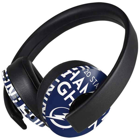 NHL 2020 Stanley Cup Champions Lightning PlayStation 4 Gold Wireless Headset Skin