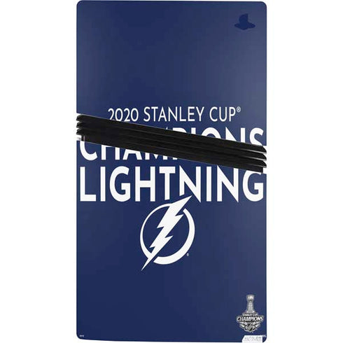NHL 2020 Stanley Cup Champions Lightning PS5 Pro Console Skin