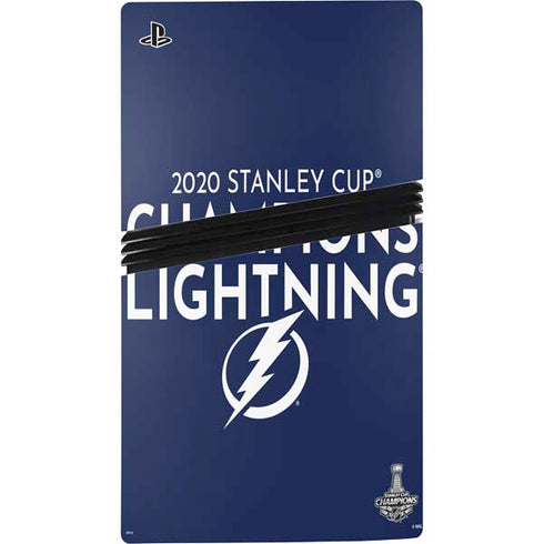 NHL 2020 Stanley Cup Champions Lightning PS5 Pro Disk Bundle Skin
