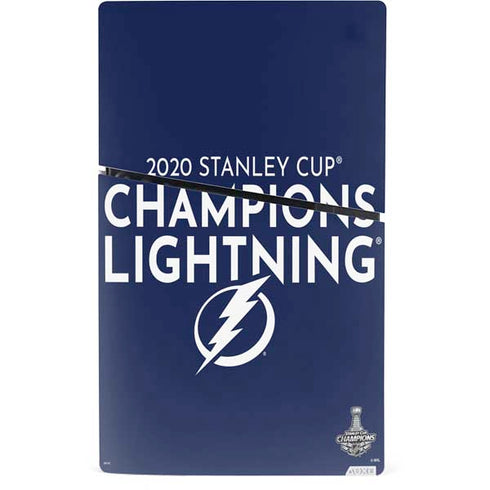 NHL 2020 Stanley Cup Champions Lightning PS5 Slim Digital Edition Console Skin