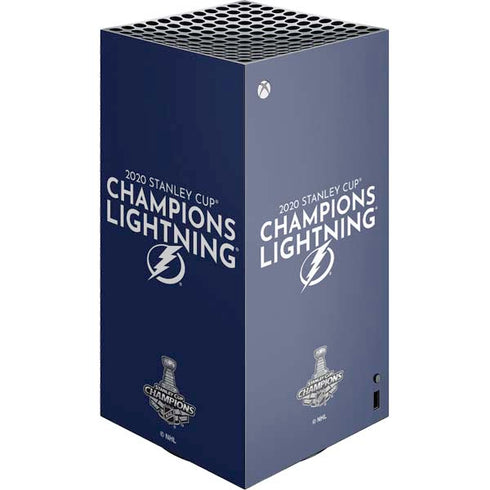 NHL 2020 Stanley Cup Champions Lightning XBox Series X Digital Edition Console Skin