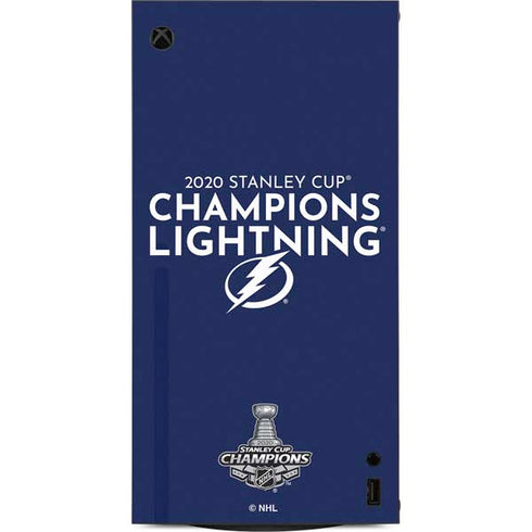 NHL 2020 Stanley Cup Champions Lightning XBox Series X Digital Edition Console Skin