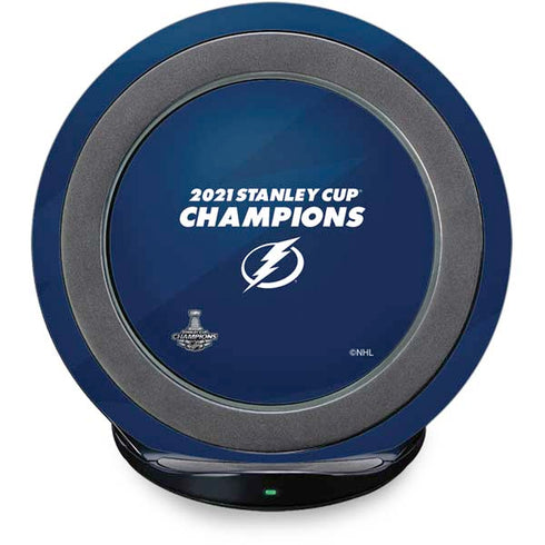 NHL 2021 Stanley Cup Champions Tampa Bay Lightning Fast Charge Wireless Charging Stand Skin