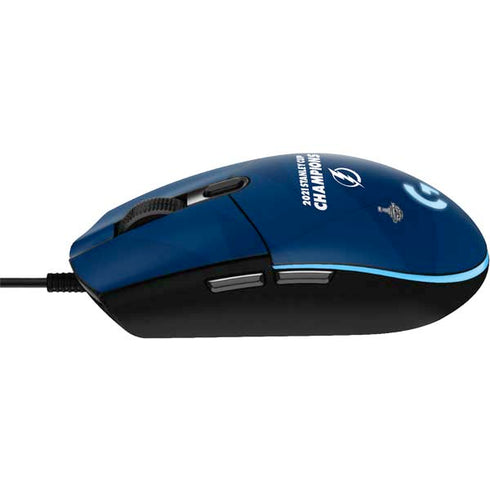 NHL 2021 Stanley Cup Champions Tampa Bay Lightning G203 Prodigy RGB Wired Gaming Mouse Skin