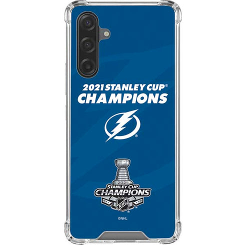 NHL 2021 Stanley Cup Champions Tampa Bay Lightning Galaxy A17 Clear Case