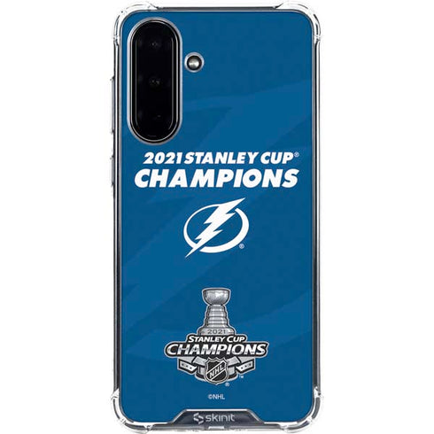 NHL 2021 Stanley Cup Champions Tampa Bay Lightning Galaxy A36 5G Clear Case