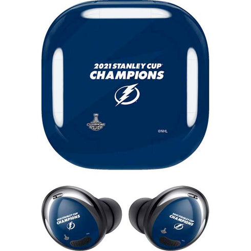 NHL 2021 Stanley Cup Champions Tampa Bay Lightning Galaxy Buds Pro Skin