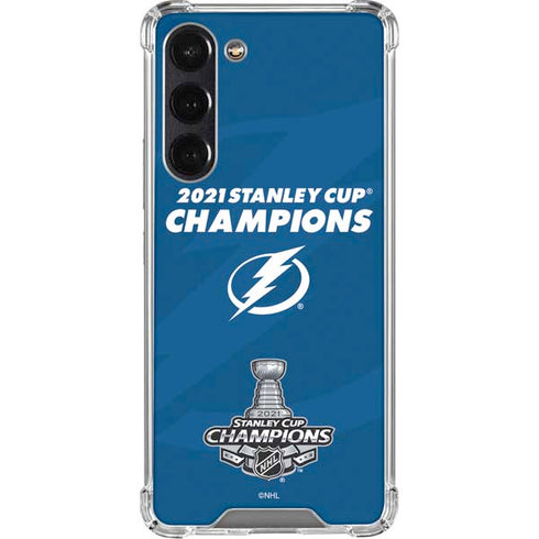 NHL 2021 Stanley Cup Champions Tampa Bay Lightning Galaxy S24 FE Clear Case