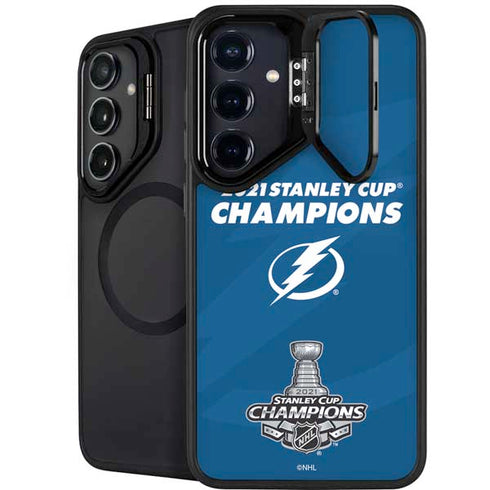 NHL 2021 Stanley Cup Champions Tampa Bay Lightning Galaxy S25 Kickstand Case