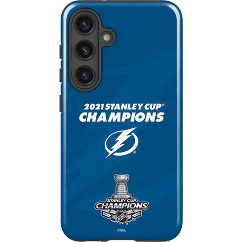 NHL 2021 Stanley Cup Champions Tampa Bay Lightning Galaxy S25 Plus Impact Case