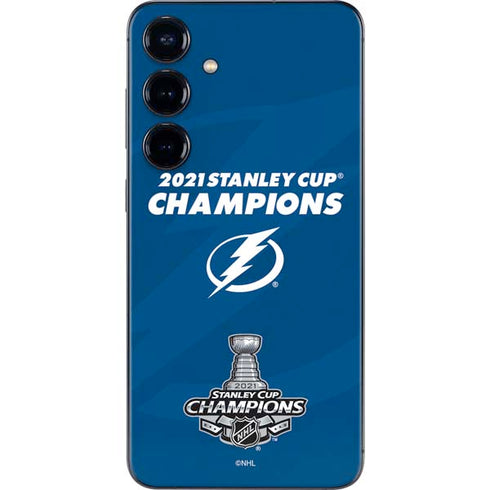 NHL 2021 Stanley Cup Champions Tampa Bay Lightning Galaxy S25 Plus Skin