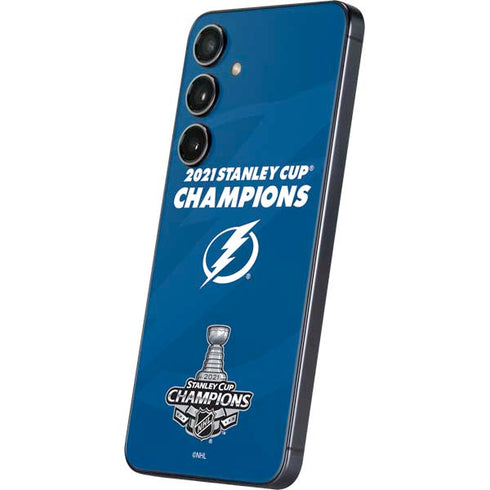 NHL 2021 Stanley Cup Champions Tampa Bay Lightning Galaxy S25 Plus Skin