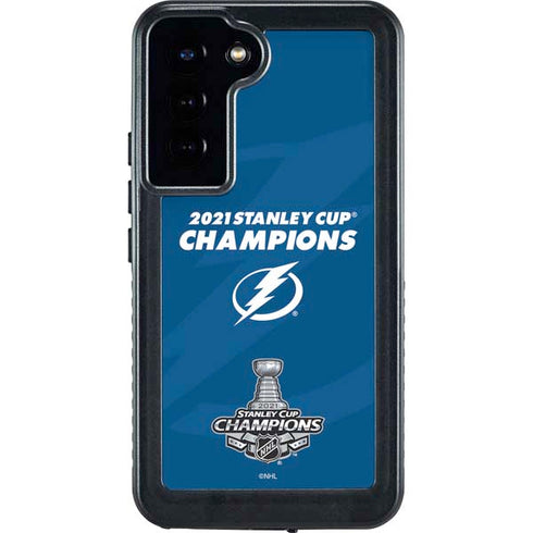 NHL 2021 Stanley Cup Champions Tampa Bay Lightning Galaxy S24 Plus Waterproof Case