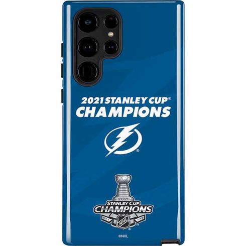 NHL 2021 Stanley Cup Champions Tampa Bay Lightning Galaxy S25 Ultra Impact Case