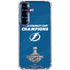 NHL 2021 Stanley Cup Champions Tampa Bay Lightning Galaxy S25 Clear Case